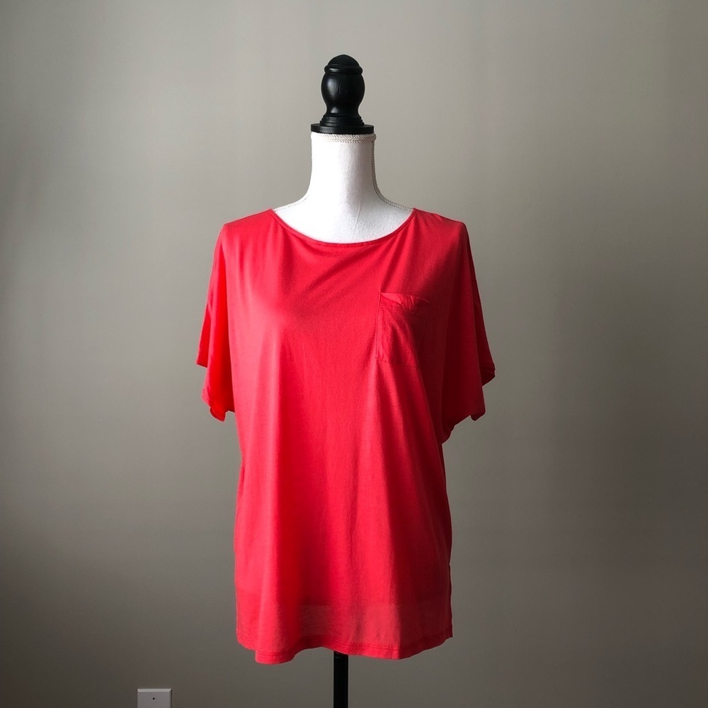 PENDLETON | Red Pocket Bat Sleeve T-shirt